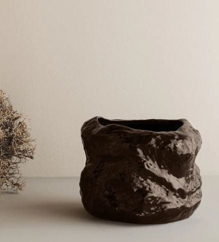 FERM LIVING doniczka TUCK brązowa