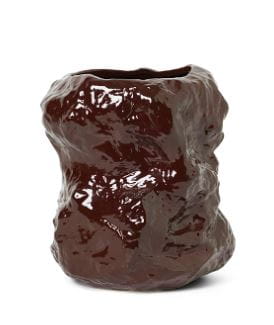 FERM LIVING wazon TUCK brązowy