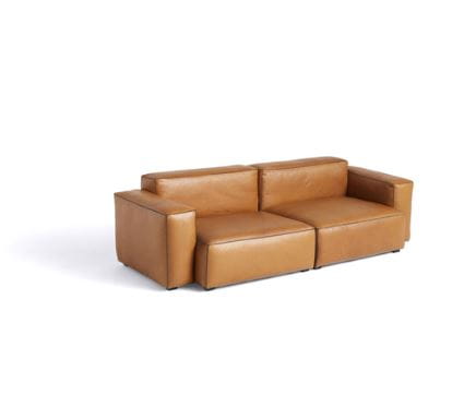 HAY sofa modułowa MAGS SOFT LOW 2,5 osobowa skóra