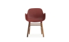 NORMANN COPENHAGEN krzesło z podłokietnikami FORM WOOD orzech/czerwone