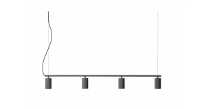 PHOLC lampa wisząca DONNA LINE 120 czarny tusz
