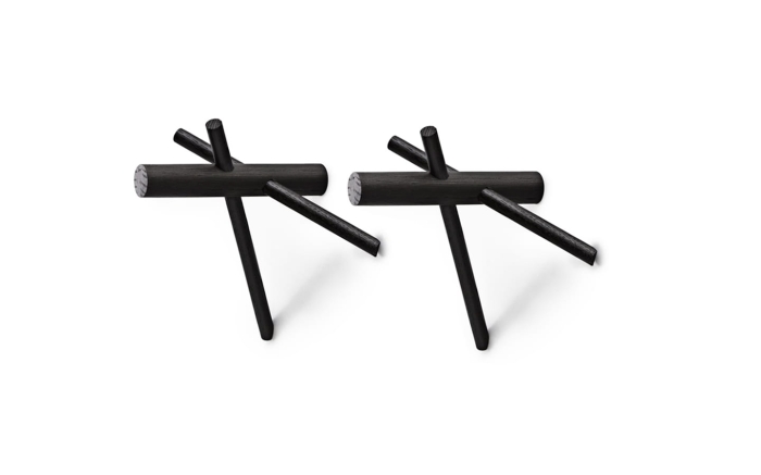 NORMANN COPENHAGEN wieszak STICKS 2 szt. czarny