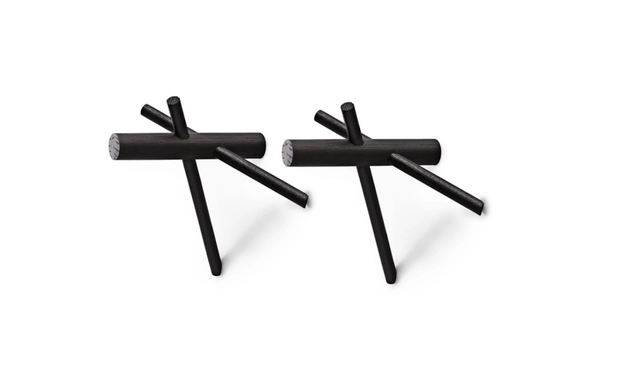 NORMANN COPENHAGEN wieszak STICKS 2 szt. czarny