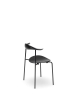 CARL HANSEN & SØN krzesło CH88T buk czarny/czarna stal