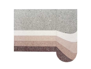 GAN RUGS dywan NUANCES by Patricia Urquiola round/burgund