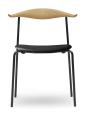 CARL HANSEN & SØN krzesło tapicerowane CH88P dąb olejowany/czarna stal