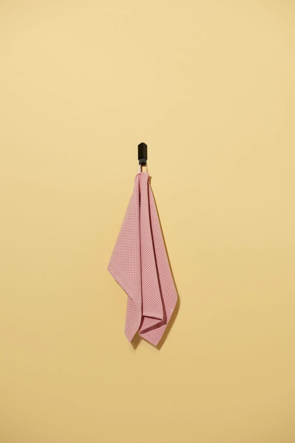 Volet black_Tea Towel Check 2 pcs pink.jpg