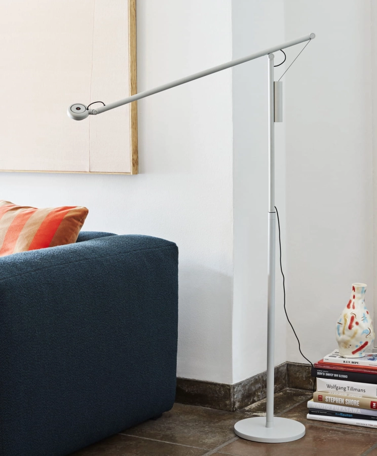 Mags Soft 2,5 seater combination 1 Flamiber petrol blue J4_Fifty-Fifty Floor Lamp ash grey_Jessica Hans Vase.jpg