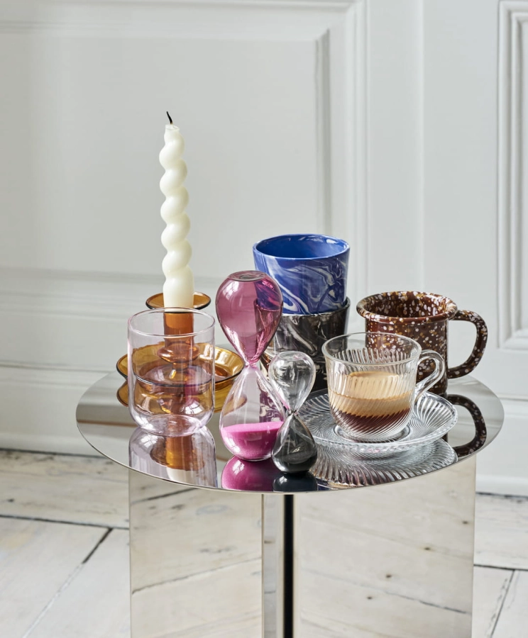 Slit Table Round mirror_Time M pink_Enamel Mug sprinkle brown.jpg