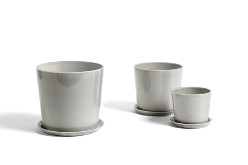 HAY doniczka z podstawką BOTANICAL jasnoszary, różne rozmiary