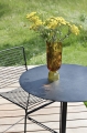 Hee Dining Chair black_Bottoms Up Vase l amber_Terrazzo Table anthracite tabletop.jpg