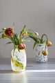 Splash Vase Round lemon swirl_Splash Vase Roll Neck white dot.jpg