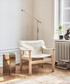 Bernard matt lacquered oak raw canvas cover_Slit Table High mirror_Fifty-Fifty Floor Lamp light grey.jpg