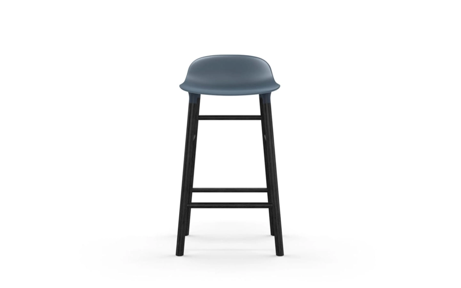 NORMANN COPENHAGEN krzesło barowe FORM WOOD czarne/niebieskie