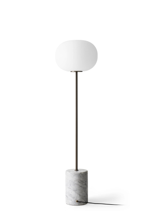 MENU lampa podłogowa JWDA marmur/brązowiony mosiądz