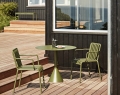 Palissade Cone Table olive_Palissade Armchair olive_Enamel Utensil Holder sprinkle black.jpg