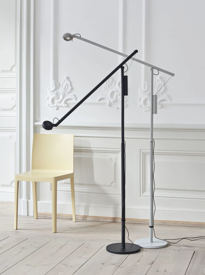 Elementaire Chair light yellow_Fifty-Fifty Floor Lamp ash grey and soft black.jpg