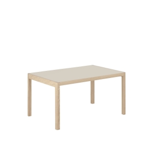 MUUTO stół WORKSHOP 140 linoleum/dąb