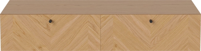 BOLIA szafka wisząca z podwójną szufladą podłużna LUXE 35x100 cm dąb olejowany