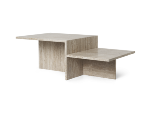 FERM LIVING stolik kawowy DISTINCT niski trawertyn 