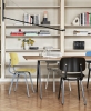 Revolt biscotti seat and back ocean steel_Pyramid Table 02 matt lacquer oak black base_Fity-Fifty Wall soft black.jpg