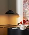 Pao Steel Pendant 470 soft black_Splash Vase Round white dot_01.jpg