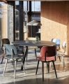 CPH 25 black lino black stained oak base_Pao Steel Pendant cool grey_Revolt granite grey seat and back beige steel.jpg