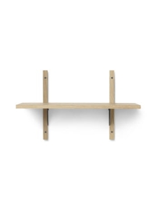 FERM LIVING półka pojedyncza wąska SECTOR dąb naturalny/mosiądz