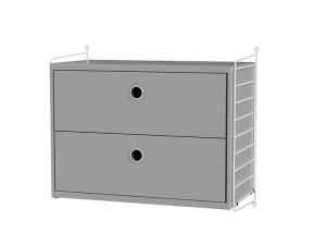 STRING konfiguracja BEDROOM A szara/biała