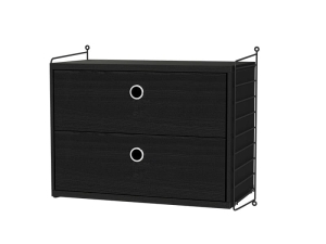 STRING konfiguracja BEDROOM A czarny jesion/czarna