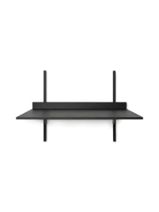 FERM LIVING półka/blat  SECTOR DESK czarny jesion/ mosiądz  