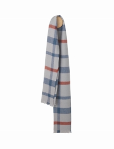 ELVANG szalik LONDON grey / blue / rusty red