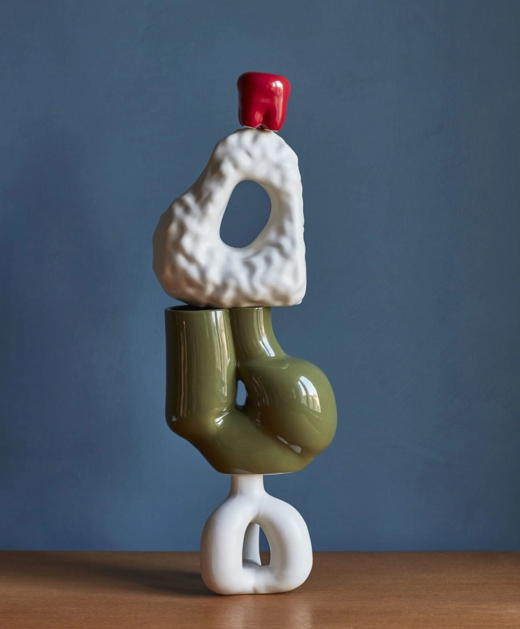 W_and_S_Complot_Candleholder_ivory_W_and_S_Chubby_Vase_olive_green_W_and_S_Boulder_Bookend_ivory.jpg