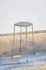 Soft Edge Bar Stool P30 Chromed steel base dusty green.jpg