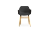 NORMANN COPENHAGEN krzesło z podłokietnikami FORM WOOD dąb/czarne