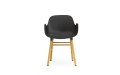 NORMANN COPENHAGEN krzesło z podłokietnikami FORM WOOD dąb/czarne