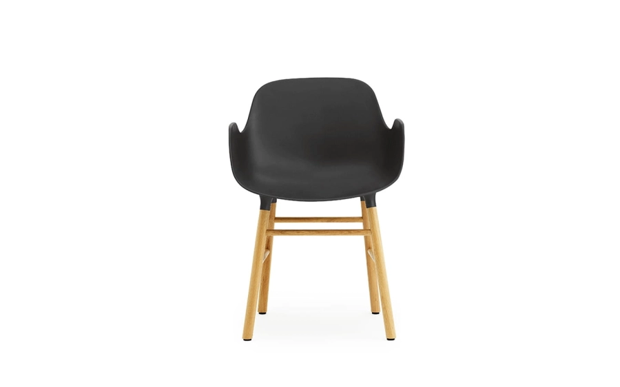 NORMANN COPENHAGEN krzesło z podłokietnikami FORM WOOD dąb/czarne