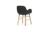 NORMANN COPENHAGEN krzesło z podłokietnikami FORM WOOD dąb/czarne