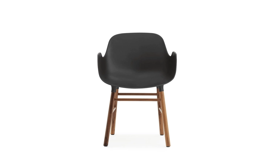NORMANN COPENHAGEN krzesło z podłokietnikami FORM WOOD orzech/czarne