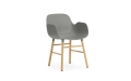 NORMANN COPENHAGEN krzesło z podłokietnikami FORM WOOD dąb/szare
