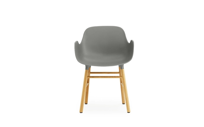NORMANN COPENHAGEN krzesło z podłokietnikami FORM WOOD dąb/szare
