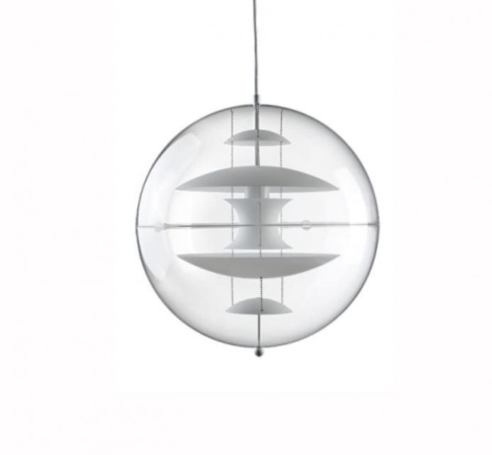 Lampa wisząca VP GLOBE białe szkło
