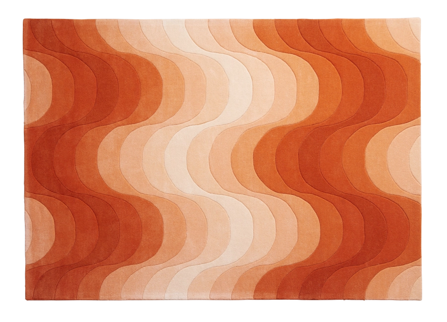 VERPAN dywan WAVE pomarańczowy