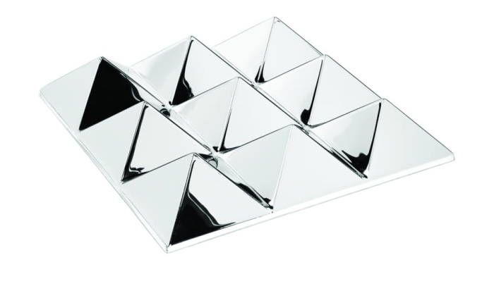 VERPAN dekoracja ścienna MIRROR SCULPTURES - 9 piramid