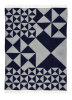 VERPAN narzuta MIRROR granatowa
