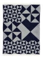 VERPAN narzuta MIRROR granatowa