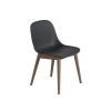 MUUTO krzesło FIBER SIDE WOOD czarne/ciemny dąb