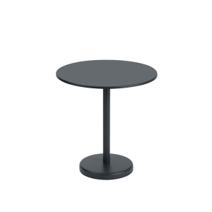 MUUTO stół ogrodowy okrągły LINEAR STEEL czarny