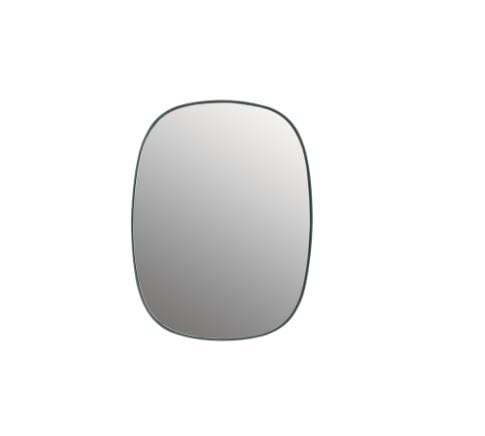 MUUTO lustro FRAMED S ciemno-zielone/bezbarwne