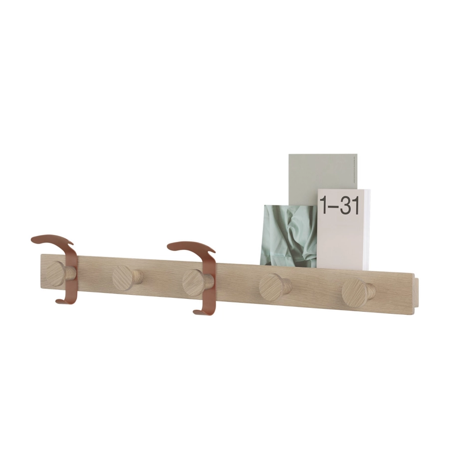 MUUTO wieszak PLANK dąb/brązowy